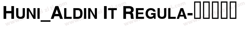 Huni_Aldin It Regula字体转换